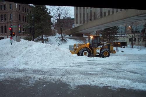 Huge snow pile - Big big snow pile