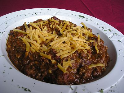 bowl of chili - A bowl of chili for a cold winter night is sure to be welcome at your dinner table.