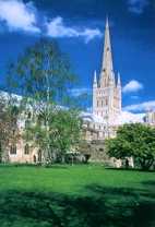 cathedral - the famous cathedral in Norwich, a must see.