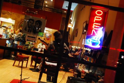 My Music Life In Great Atlanta - These are shots take from inside and outside a coffee house I have played at several times. And other venues..