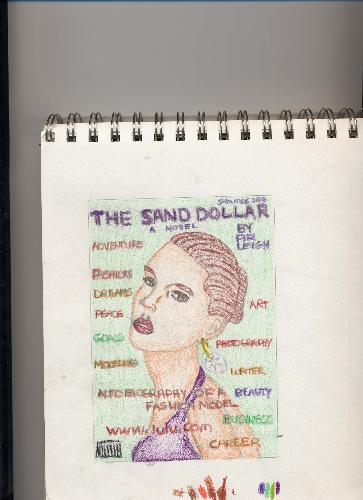 promo postcard for my novel - rough pencil sketch