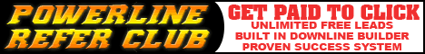 PowerlineReferClub - This is the banner for Powerline Refer Club. If you need referrals for ClixSense, Hurraz , Hits4Pay , AdverCash , GlobalCashClicks , WordLinx , Clix-Hits , Bux3 , PaidVG , or VelocityClicks, PRC can really help! http://powerline.bushido.net/?498