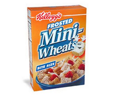Frosted Mini-Wheats - One of the many Kellog Cereal products Frosted Mini-Wheats are nutritious as well as a sweet treat.