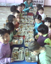 children i teach. - when at dinner they just enjoy the evening togetherness with their meal.
