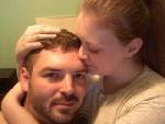 Little kiss for my man!  - He makes me tooooo happy! :)
