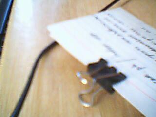 clip and paper - did you used clips