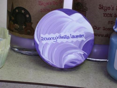 8oz. Painted Lids - These are what the lids look like.
