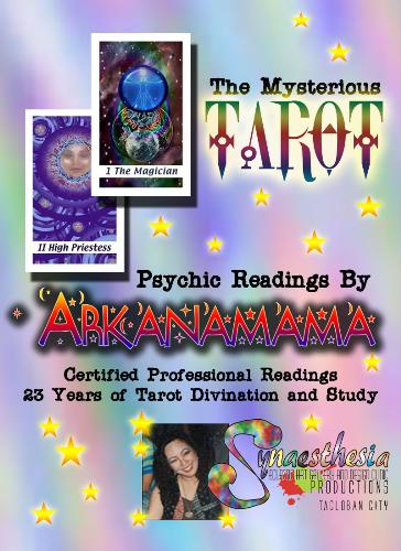 Poster for my Tarot Service - Reading the Tarot and Servicing the neighborhood for 23 years now
