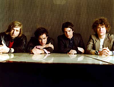 The Killers - Round table shot of Brandon and the boys the killers never looked so killer