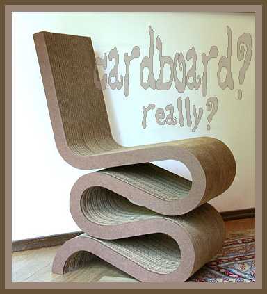 cardboard chair - bt Frank Gehry
