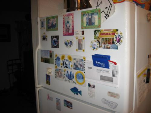Frdige Art etc - My freezer door cluttered fully. Frdige Art etc - My freezer door cluttered fully.
