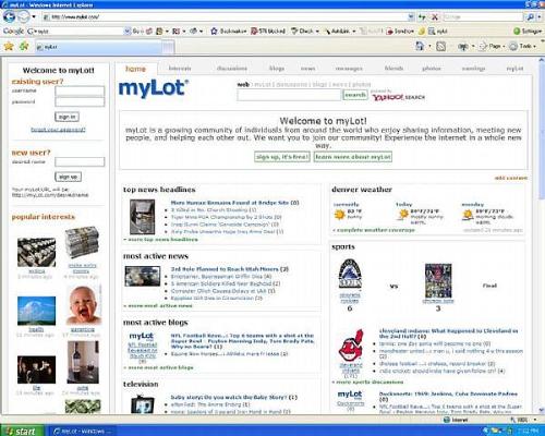 Main Page - Mylot main page