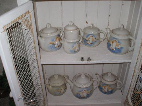 coffee and teapots - Sailboat design coffee and teapots