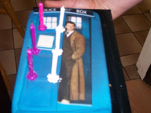 Dr Who cake! - Dr Who / Tardis birthday cake