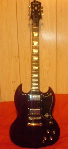 Epiphone SG400 Cherry - It's My guitar, a sweet guitar if you ask me, i'm not too good at guitar so this guitar suits me perfectly :D