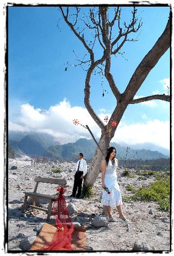 nature calls - our pre wedding photo in Yogyakarta, Indonesia