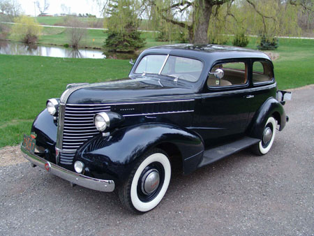 old car  - Pontiac,the earlier famous car with black colour.