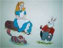 Alice In Wonderland - Alice meets the White Rabbit.