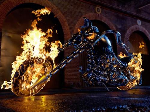 ghost rider - ghostrider's bike.......... cool na...???