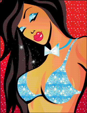 Beautiful animation - Animated picture of a beautiful girl.