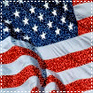 Beautiful Glitter Flag - Beautiful Glitter Flag Red White & Blue