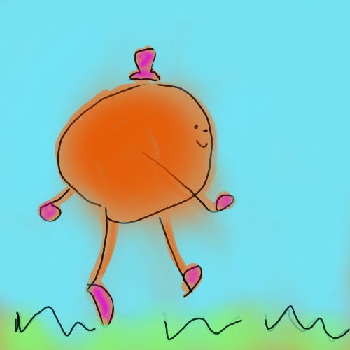 circle stick figure - Just a silly doodle