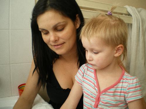 Bath time - Me and my daughter Jilly