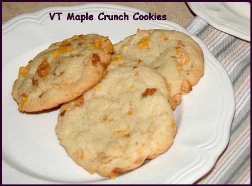 VT Maple Crunch Cookies - www.vtcookies.com 

Maple Sugaring season is upon us. The freshest and tastiest syrups are added to our cookies for a wonderful home spun flavor! 