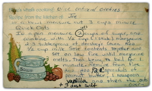 Handwritten Recipe Card - Just an old recipe card with corrections.