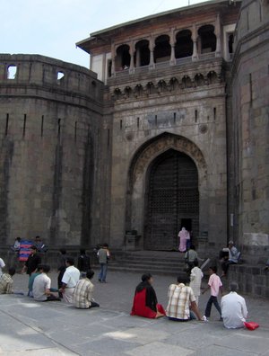 The Entrance for Shaniwar wada - History was written again and again for this place.... until it turned to ashes...