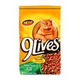 9 lives cat food, this one is tuna and egg - This is the dry cat food I feed my cats