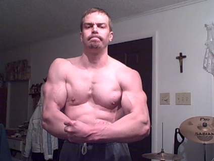march muscle flex(march of 08) - trying to stay sharp.