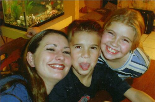 Me and mines - This was about 3 years ago, my son's 8th birthday
