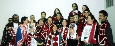 Traditional Aboriginal Adoption - In this photo is of my family. My Mom is from the Tshimpsian Nation, her clan is of the Raven. My Dad was from the Haida Nation, his clan is of the Raven. Even though they are of different Nations, you cannot marry Raven with Raven, or Eagle with Eagle, so forth. The Haida and Tshimpsean Nations are matericial, so it was up to my Mom to be adopted into the Eagle clan. All of her children also had to be adopted. Thus today all my brothers and sisters are all Eagle.
