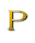 p - The capital letter P from alphabet.
