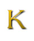k - The capital letter K from alphabet.