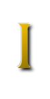 i - The capital letter I from alphabet.
