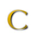 c - The capital letter C from alphabet.