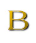b - The capital letter B from alphabet.