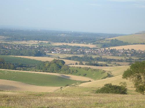 View Across The Weald - View from the South Downs across the Weald of Sussex