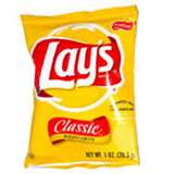 lays potato chips - This is my favorite but hubby likes ruffles.