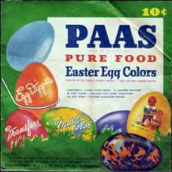 egg dye - picture of paas egg dye