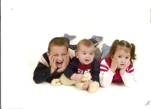 my children - Here are my children. The photo was taken by a profesional photographer at olan mills in stourbridge (uk) around 14 months ago. This is the best pic I have of my childen on my pc.