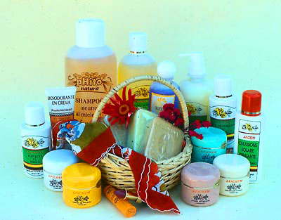 Cosmetic Products - This is a picture of a variety of cosmetic products, like you may find in some people's bathrooms.