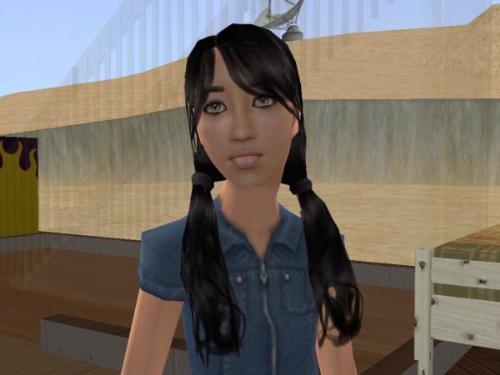 My favourite sim... - This is my favourite sim,
she&#039;s name is Meily and she&#039;s my founder second 
dauther.