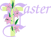 Easter cross - Easter cross with lilies