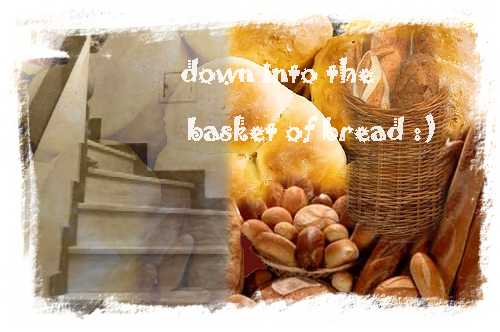 sliding into the basket of bread - What a memory