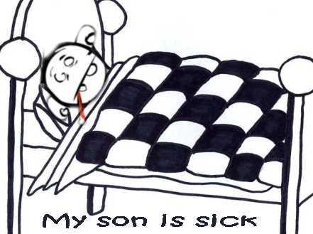 my son is sick - he has the flu my son is sick - he has the flu