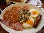 English Breakfast - A typical English breakfast of the old school. Not the norm everywhere anymore, but still very popular.