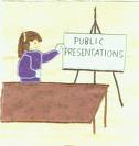 Giving presentation - Giving presentations is a very absorbing job.